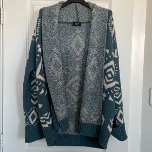 VICI Blue Aztec Cardigan